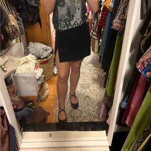 Motel Black Mini Skirt